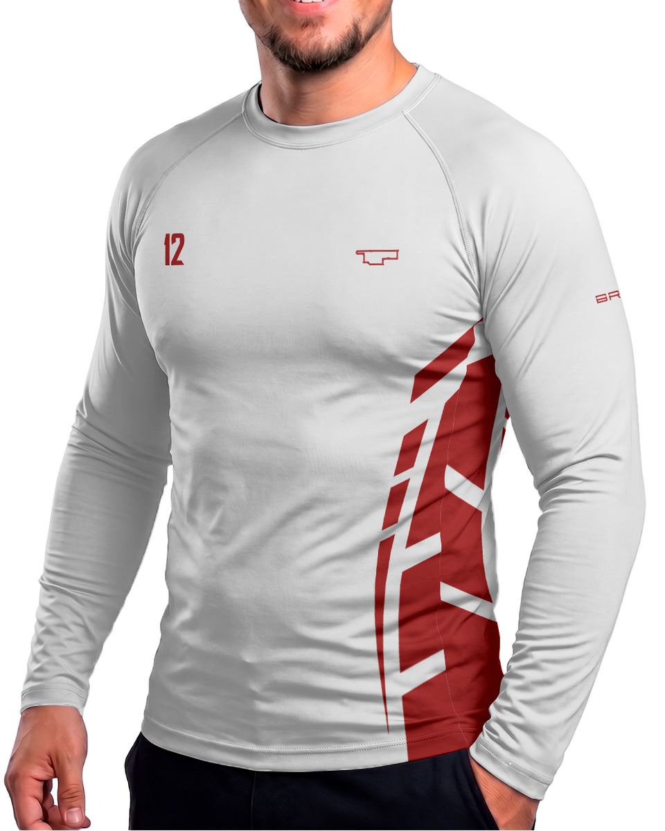 Camisa Segunda Pele Brk Fórmula 1 Mclaren Branca com UV50+