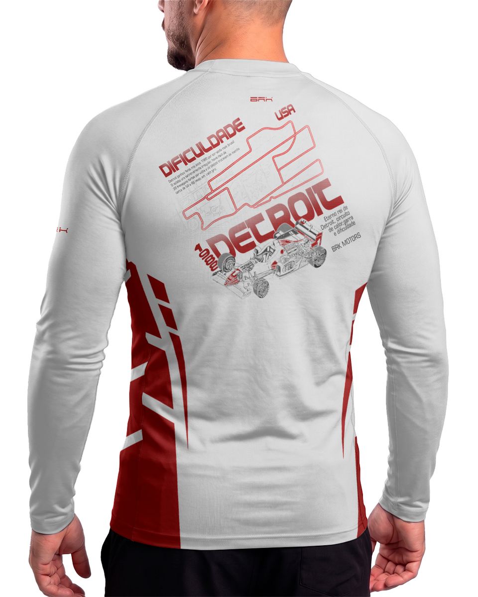 Camisa Segunda Pele Brk Fórmula 1 Mclaren Branca com UV50+