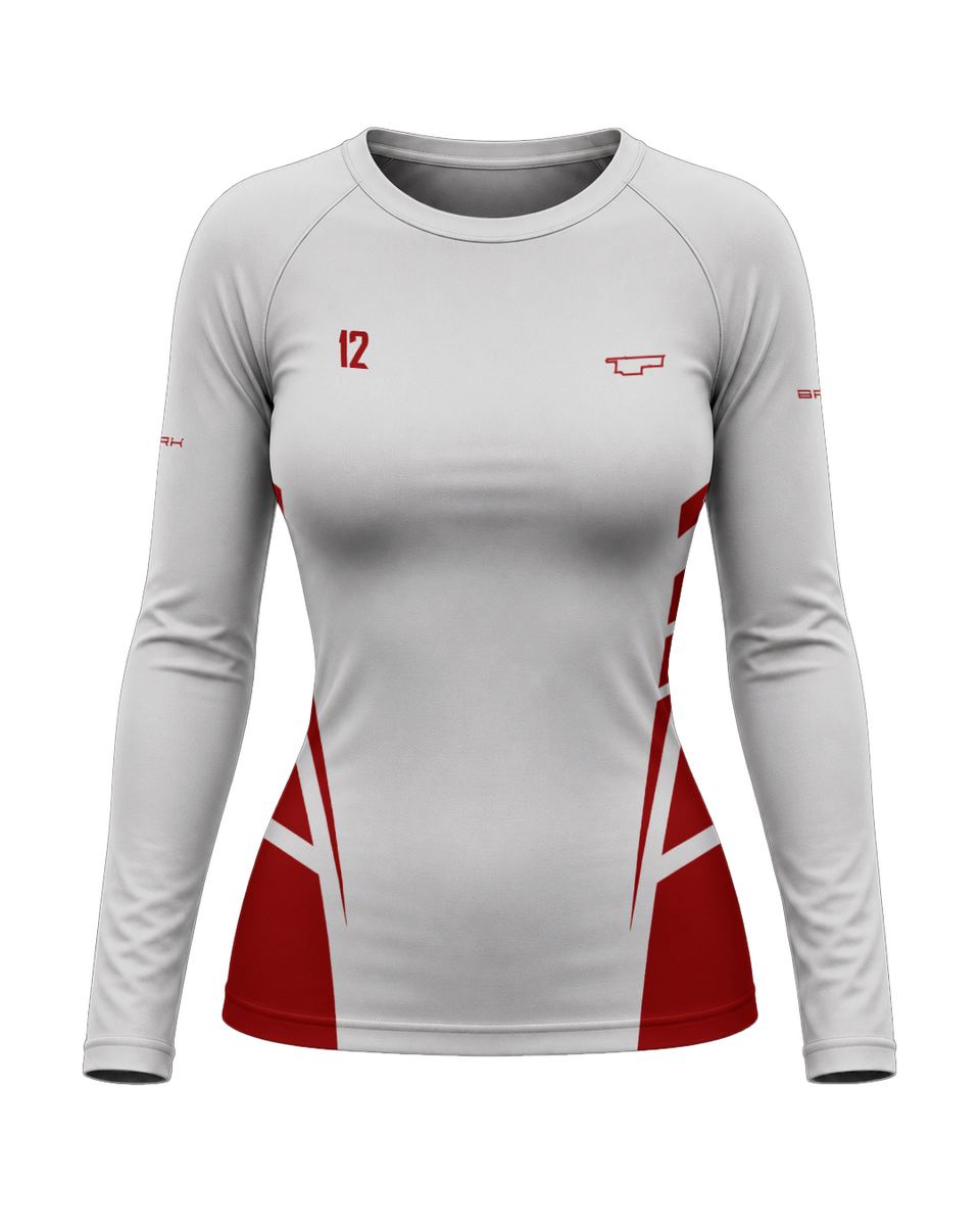 Camisa Segunda Pele Feminina Brk Fórmula 1 Mclaren Branca com UV50+