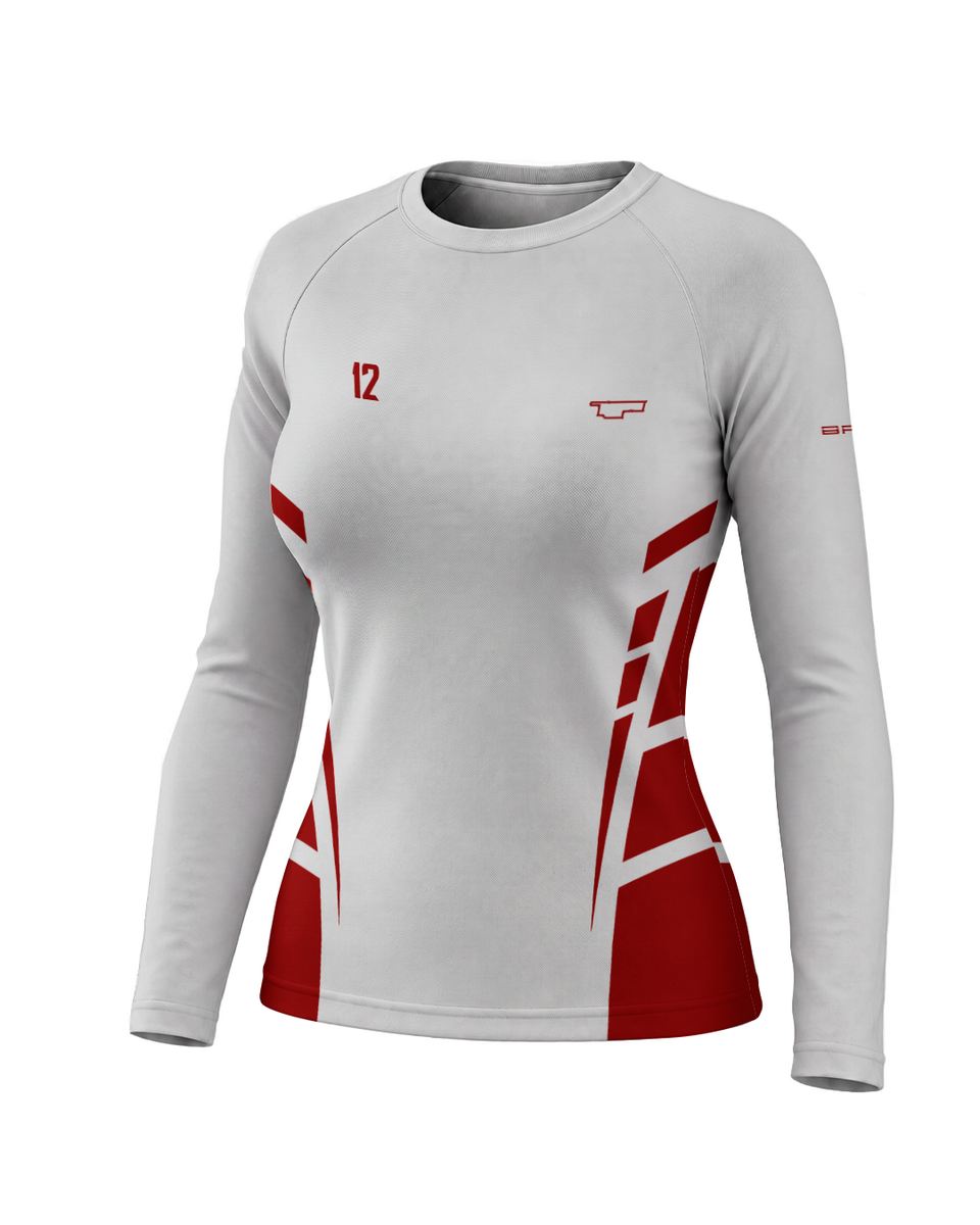 Camisa Segunda Pele Feminina Brk Fórmula 1 Mclaren Branca com UV50+