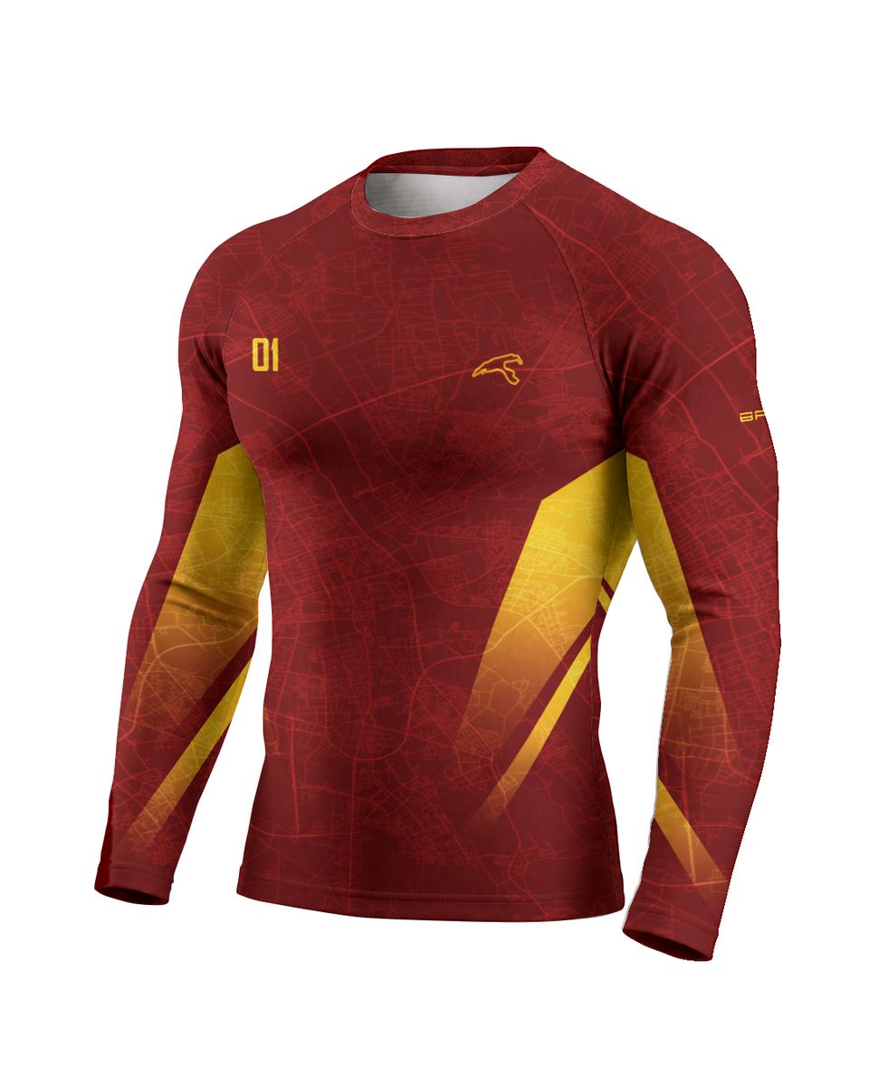 Camisa Segunda Pele Brk Fórmula 1 F2002 Vermelha com UV50+