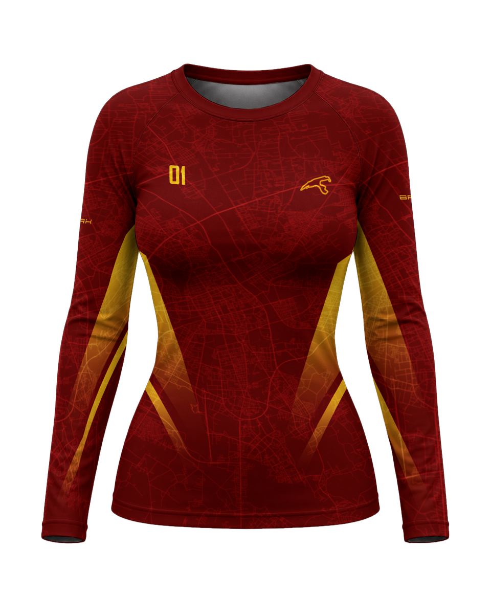 Camisa Segunda Pele Feminina Brk Fórmula 1 F2002 Vermelha com UV50+