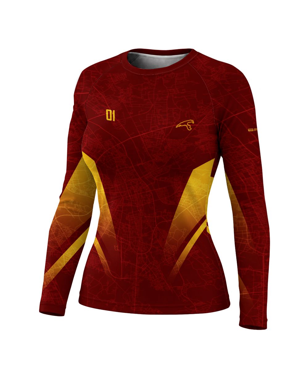 Camisa Segunda Pele Feminina Brk Fórmula 1 F2002 Vermelha com UV50+
