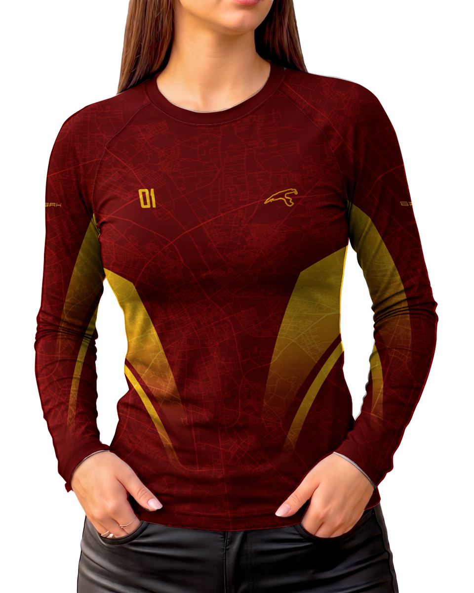 Camisa Segunda Pele Feminina Brk Fórmula 1 F2002 Vermelha com UV50+
