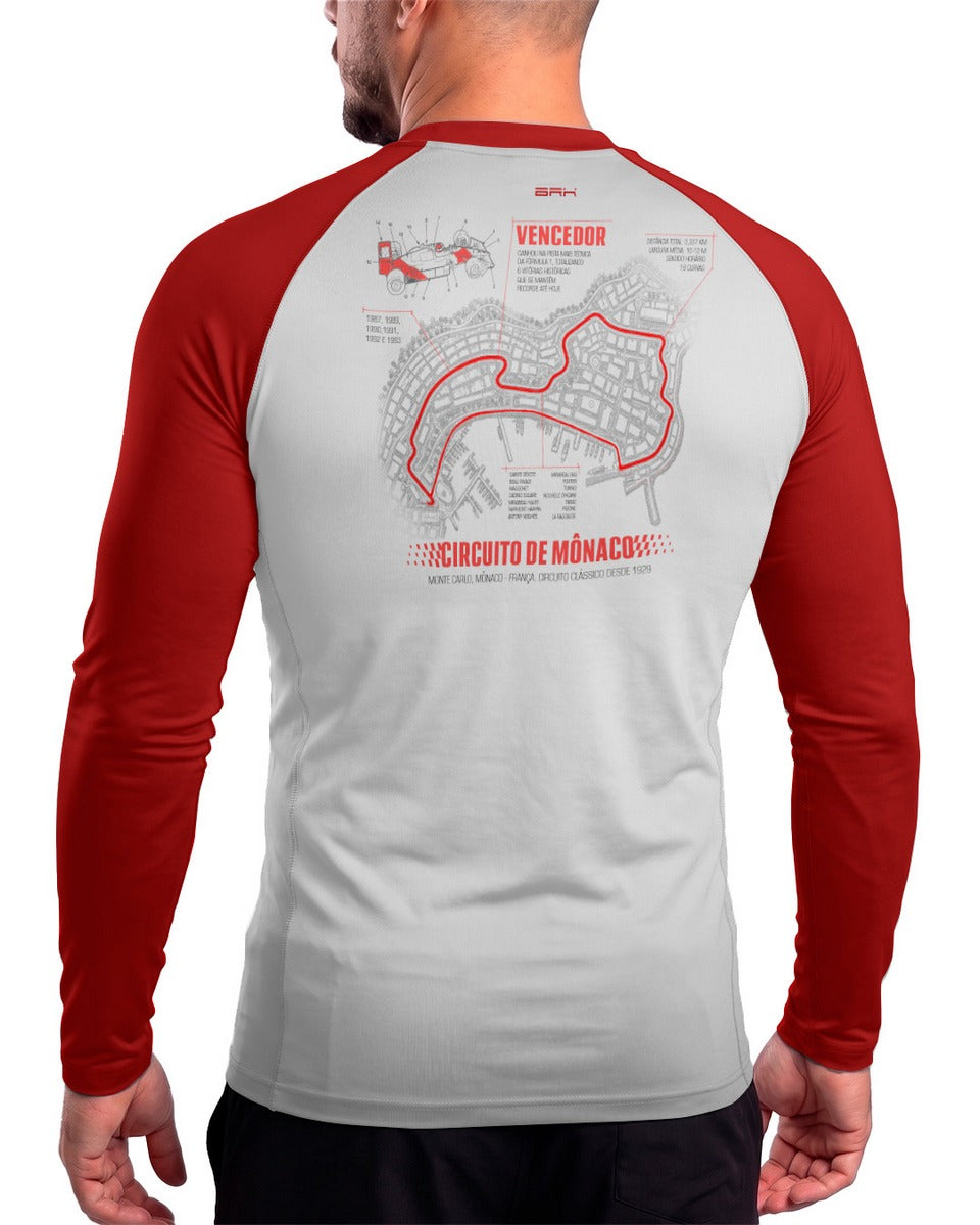 Camisa Segunda Pele Brk Fórmula 1 Circuito de Mônaco com UV50+