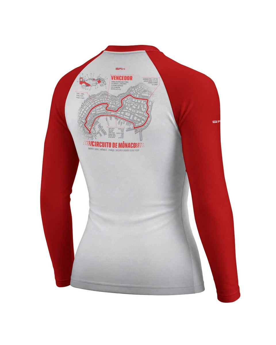 Camisa Segunda Pele Feminina Brk Fórmula 1 Circuito de Mônaco com UV50+