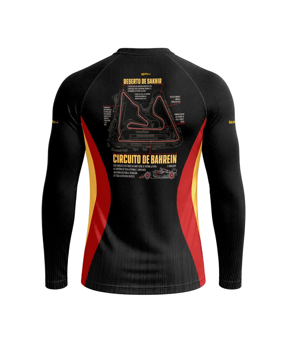 Camisa  Segunda Pele Brk Fórmula 1 Circuito do Bahrein com UV50+