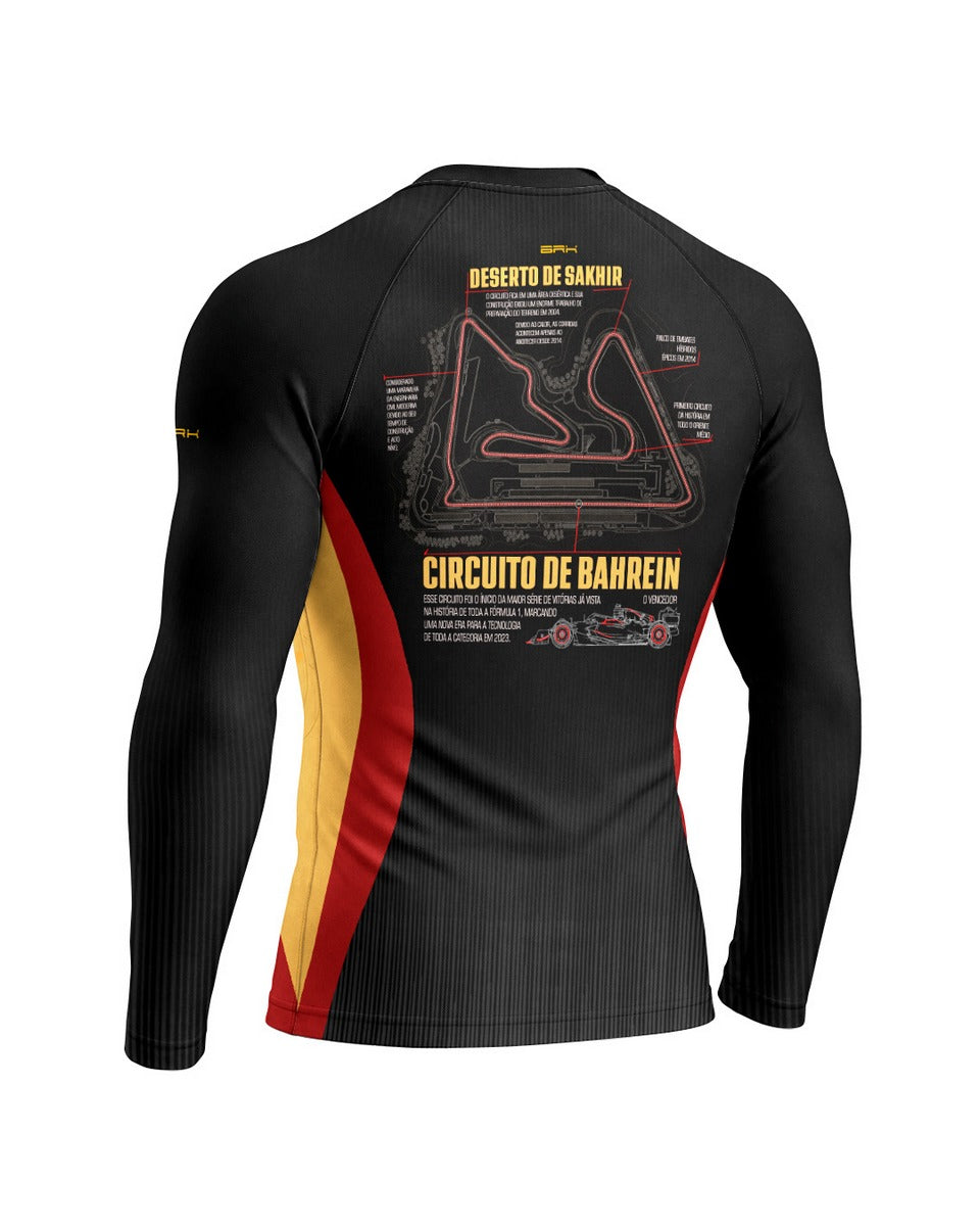 Camisa  Segunda Pele Brk Fórmula 1 Circuito do Bahrein com UV50+