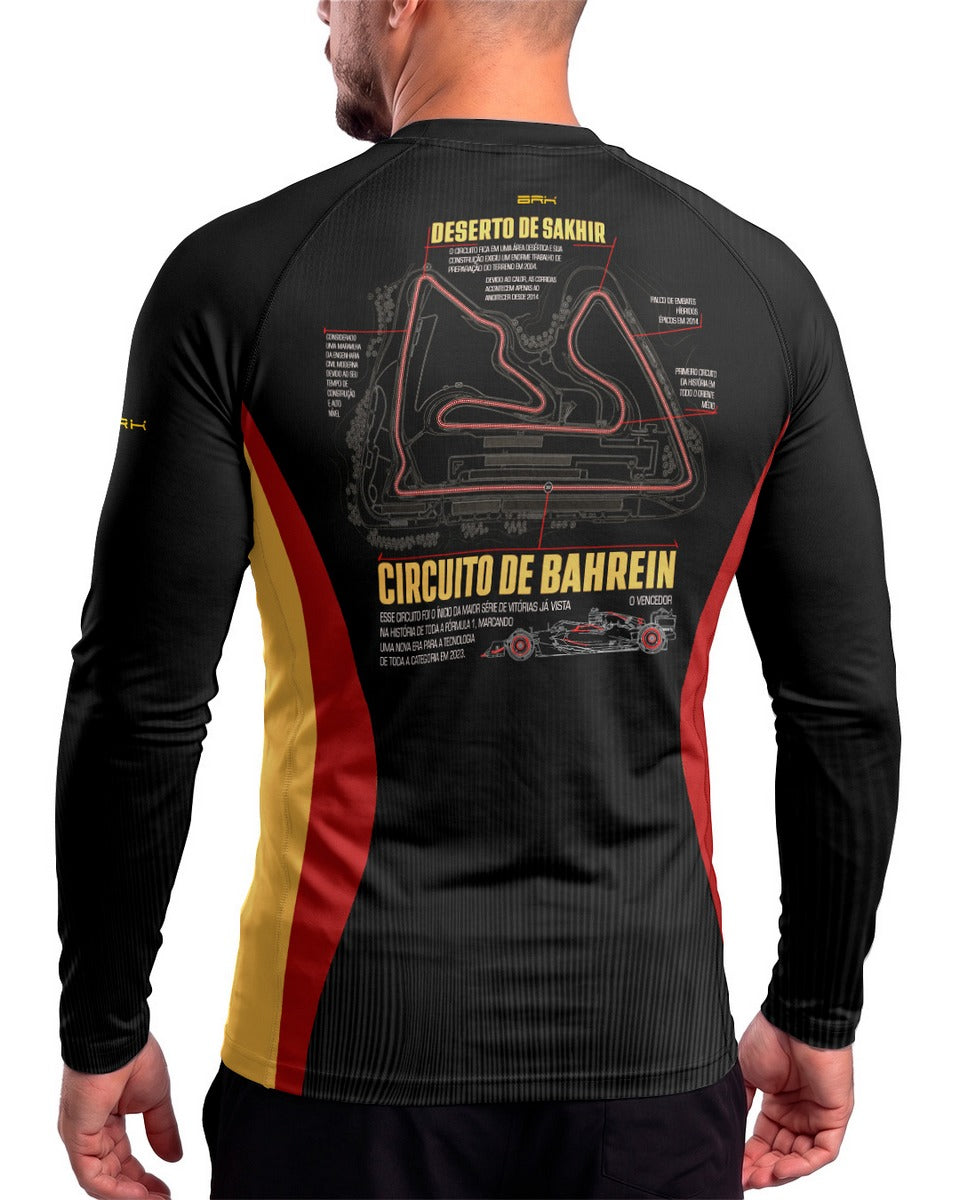 Camisa  Segunda Pele Brk Fórmula 1 Circuito do Bahrein com UV50+