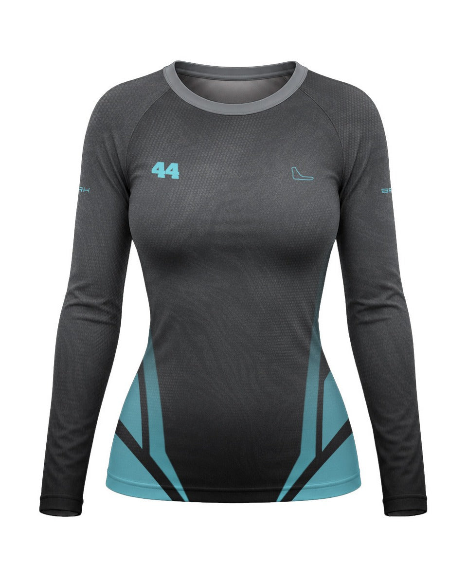 Camisa Segunda Pele Feminina Brk Fórmula 1 Mercedes W07 Monza com UV50+