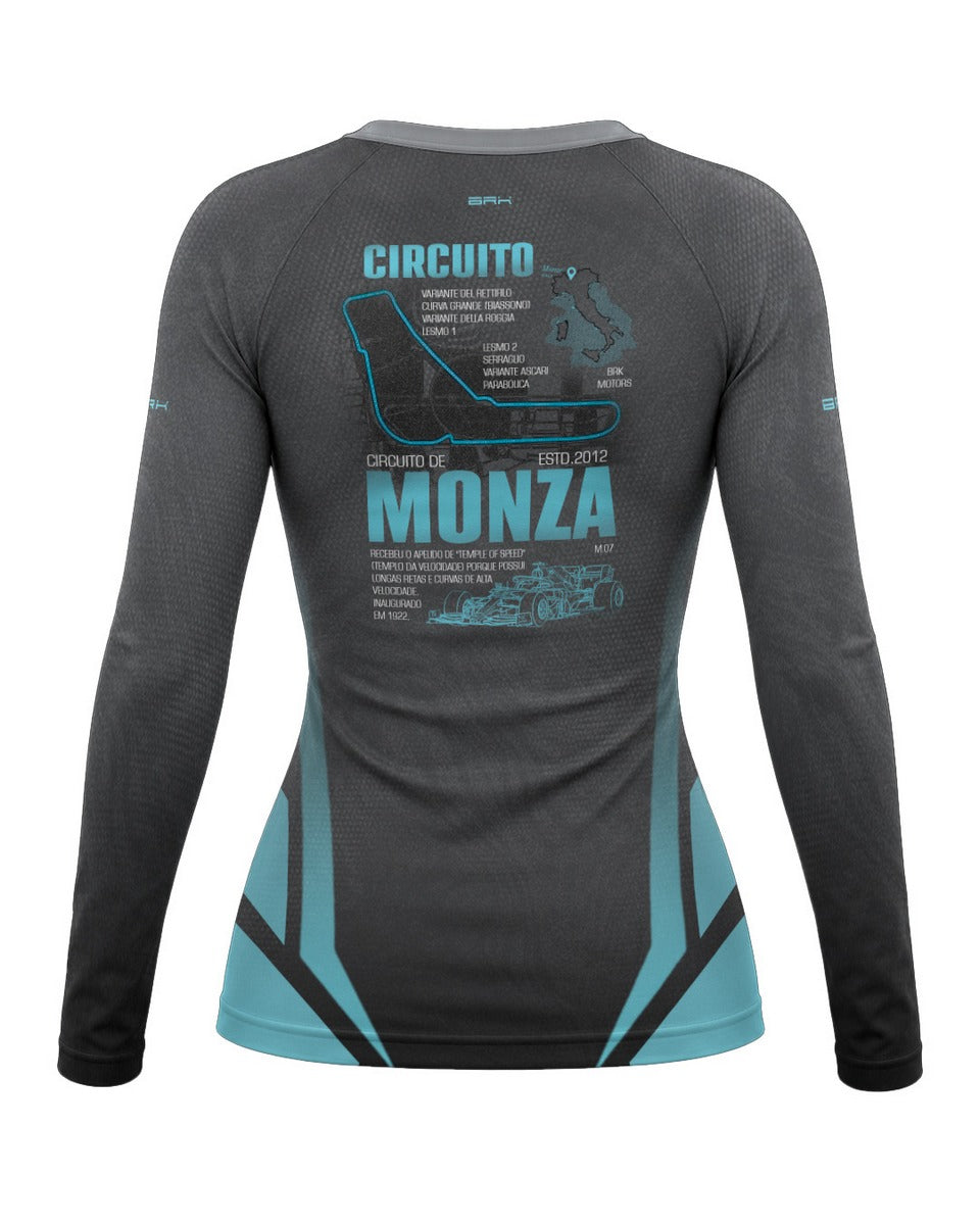 Camisa Segunda Pele Feminina Brk Fórmula 1 Mercedes W07 Monza com UV50+