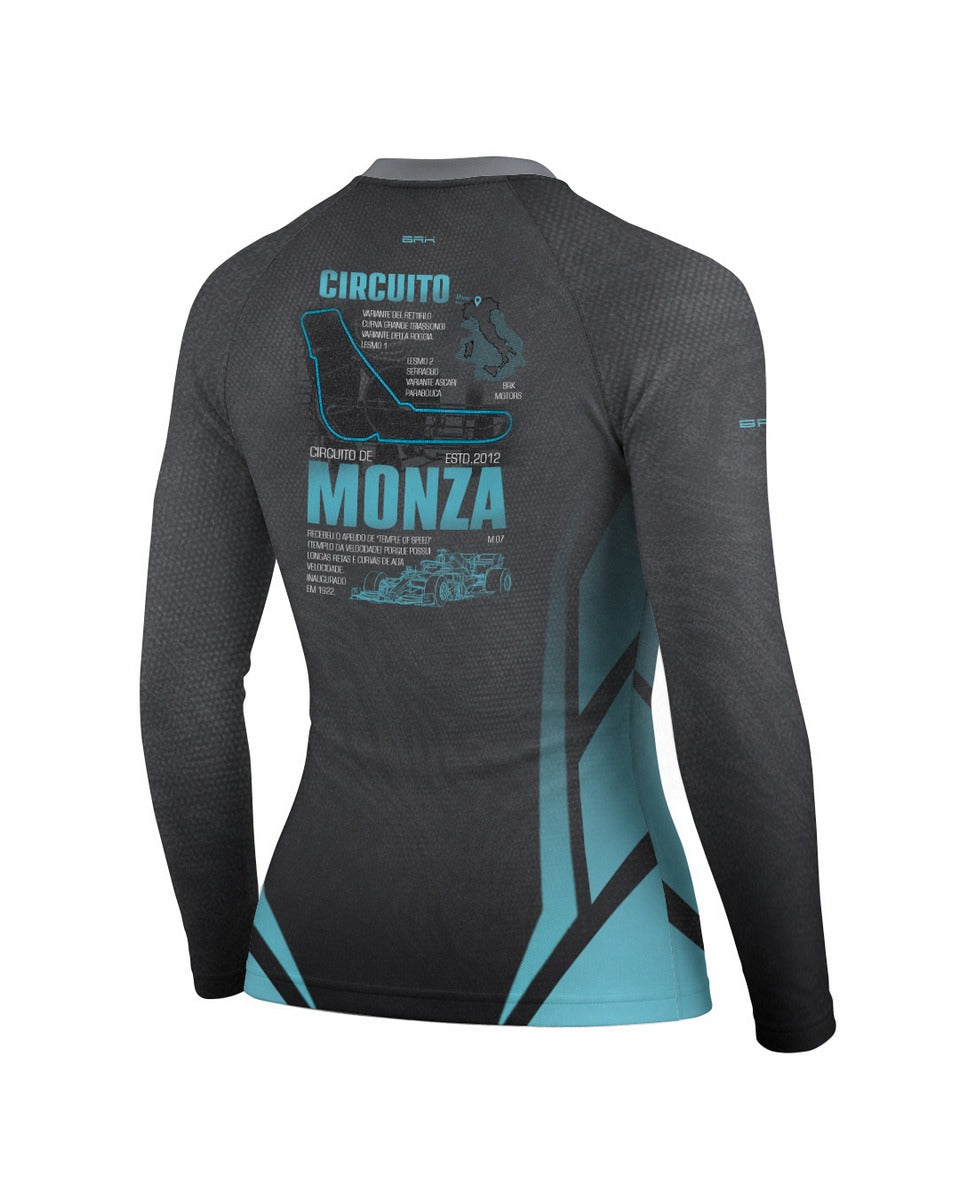 Camisa Segunda Pele Feminina Brk Fórmula 1 Mercedes W07 Monza com UV50+