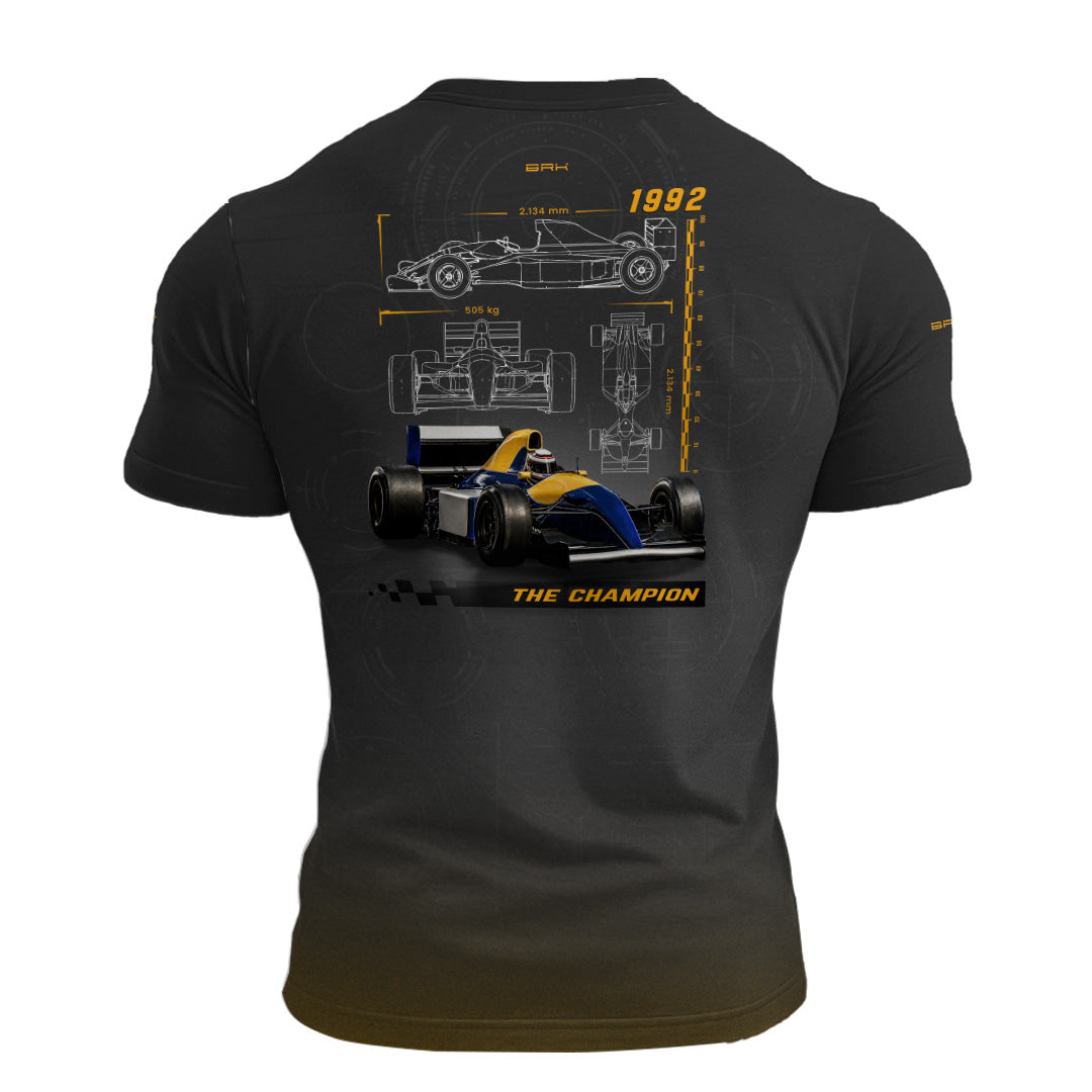 Camisa Fórmula 1 Brk Willians FW14B Cinza e Laranja  com Proteção UV50
