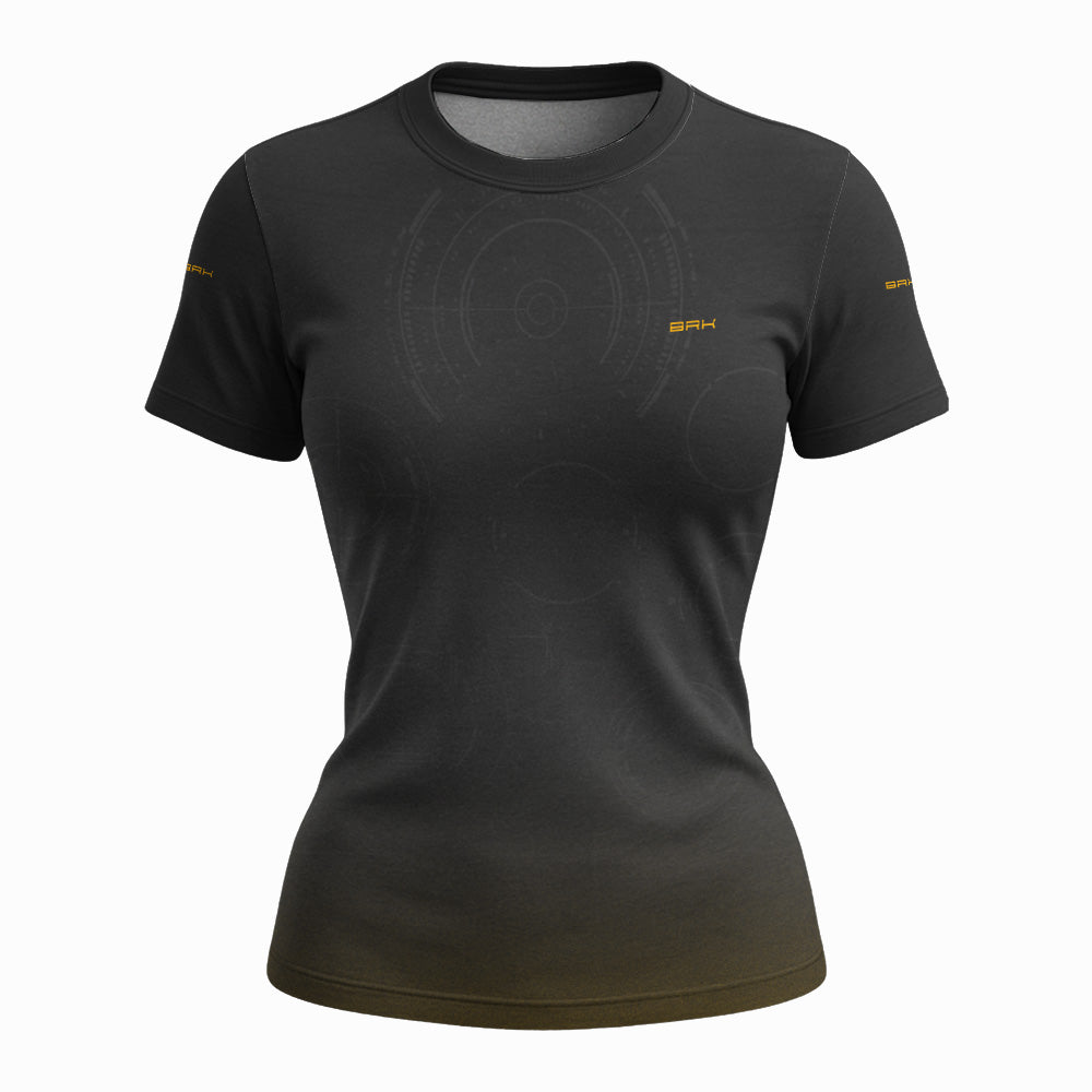 Camisa Feminina Fórmula 1 Brk Willians FW14B Cinza e Laranja  com Proteção UV50