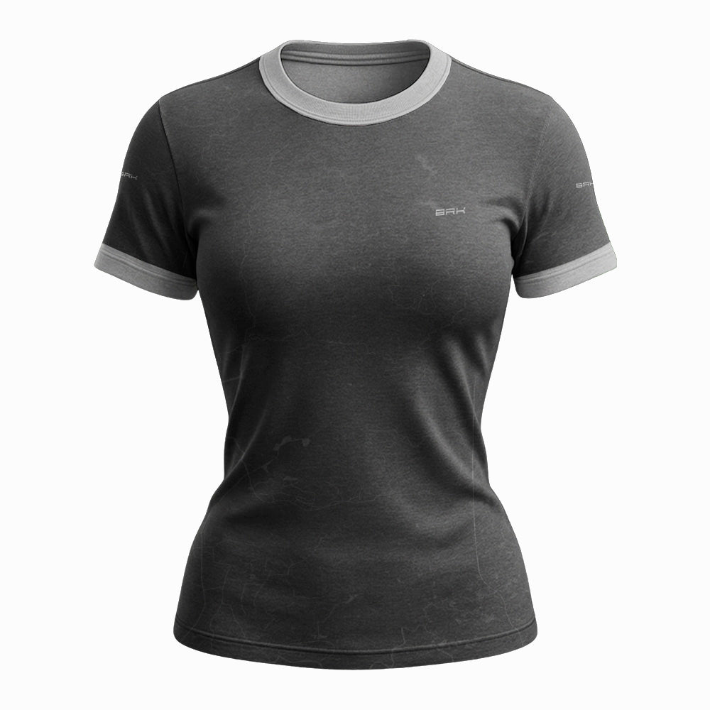 Camisa Feminina Fórmula 1 Brk Mercedes Cinza Ciano  com Proteção UV50