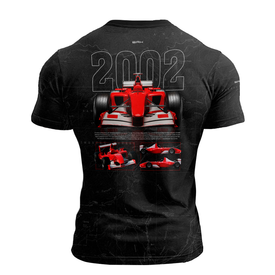 Camisa Fórmula 1 Brk Ferrari Preto  com Proteção UV50