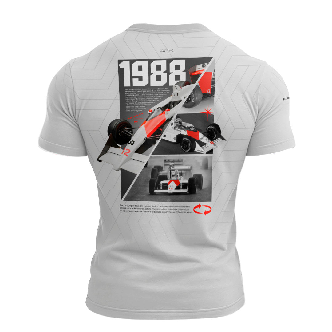 Camisa Fórmula 1 Brk Mclaren Branca com Proteção UV50