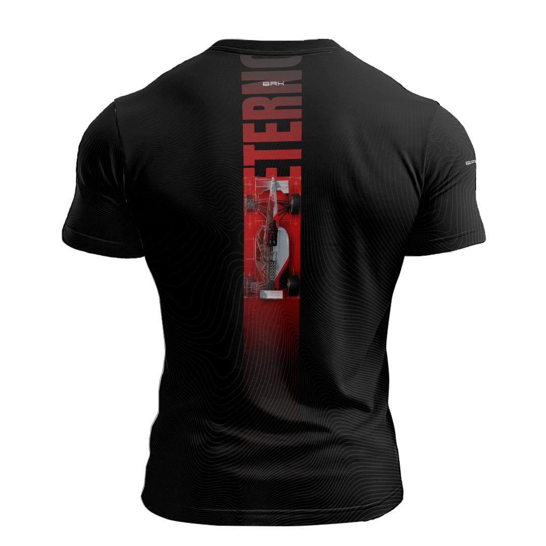 Camisa Fórmula 1 Brk Mclaren Eterno Senna Preta com Proteção UV50