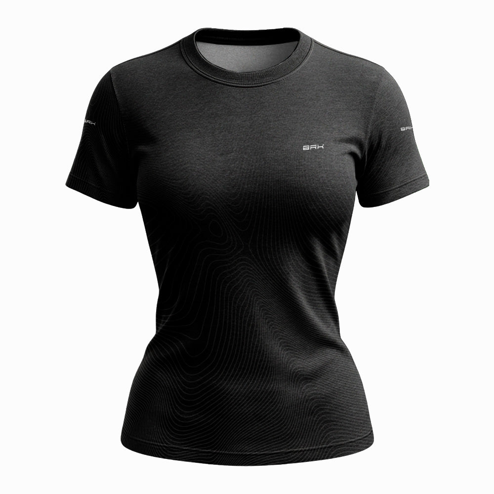 Camisa Feminina Fórmula 1 Brk Mclaren Eterno Senna Preta com Proteção UV50