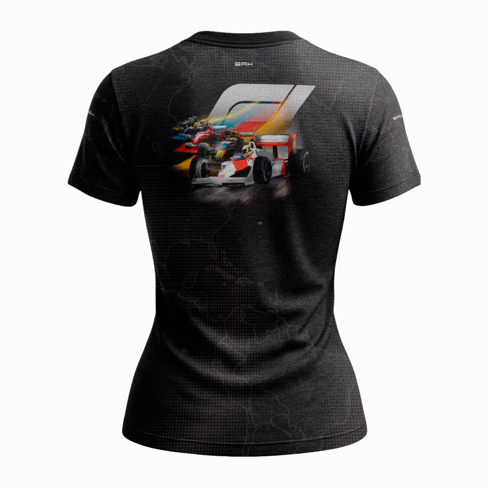 Camisa Feminina Fórmula 1 Brk Lendas de Todas as Eras com Proteção UV50