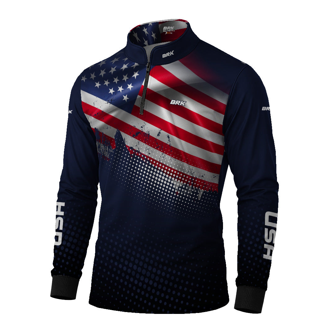 Camisa Manga Longa Estados Unidos com UV50 - Envio Imediato