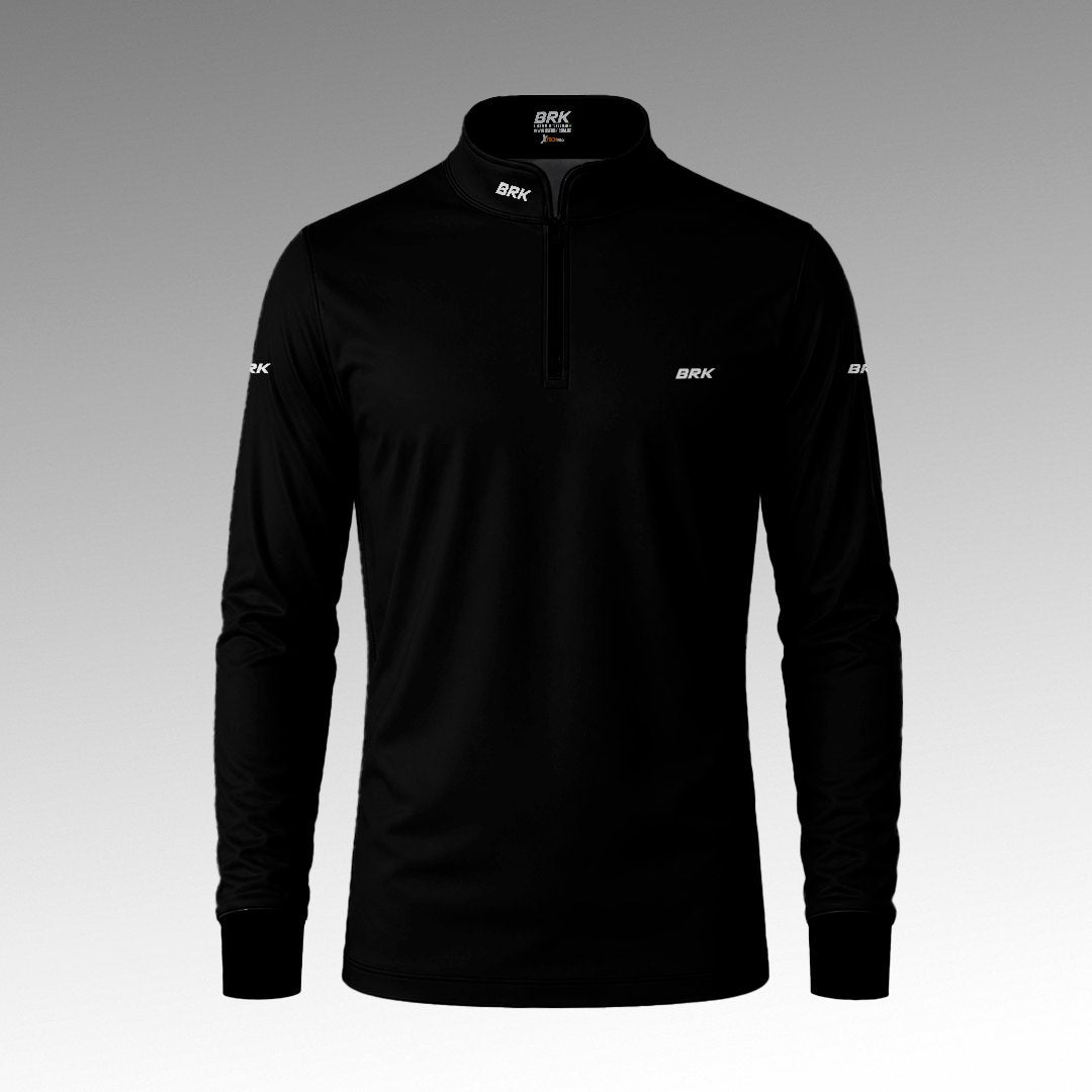 Camisa Brk Manga Longa Preta com Proteção Solar UV50+