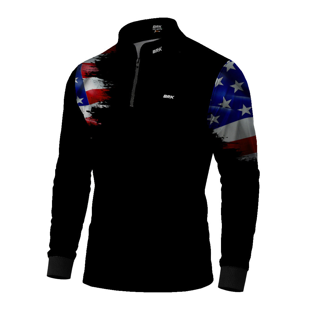 Camisa Bandeira Estados Unidos com UV50 - Envio Imediato