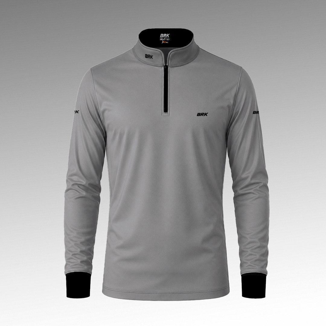 Camisa Básica Cinza Claro com UV50 - Envio Imediato