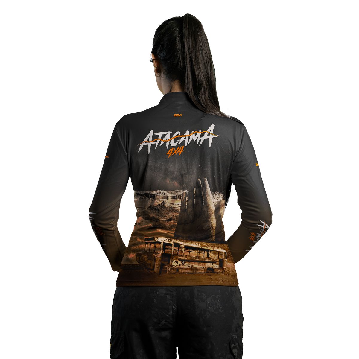 Camisa de Motociclismo Feminina Brk Expedição 4X4 Atacama com Proteção Solar UV50+