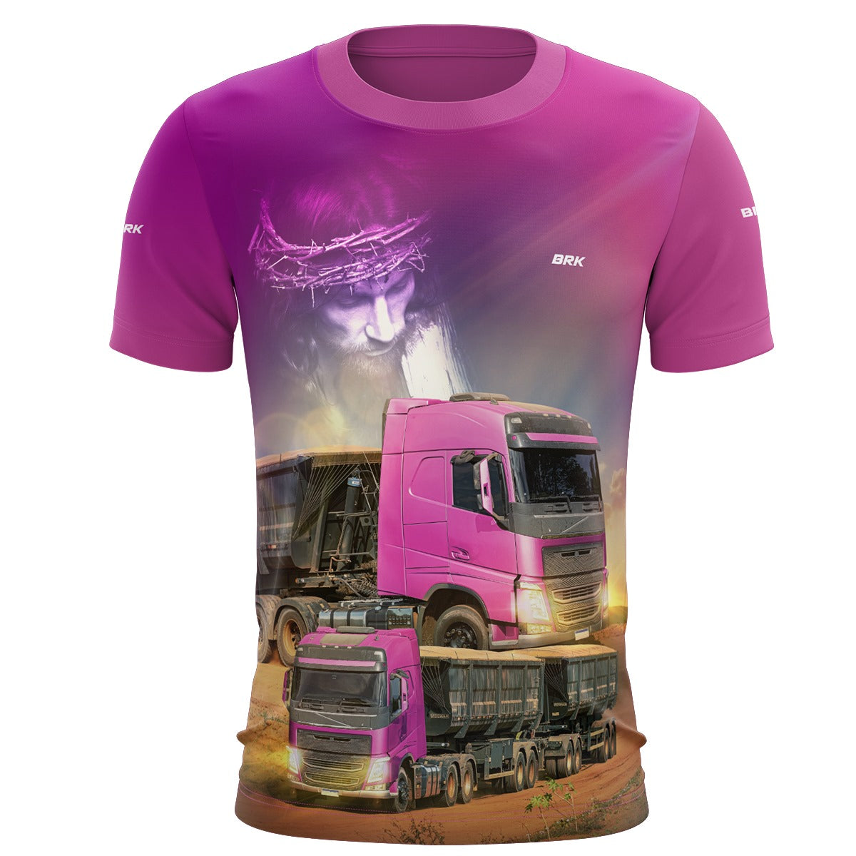 Camiseta de Caminhão BRK Caminhão de Rodagem Feminina com UV50+
