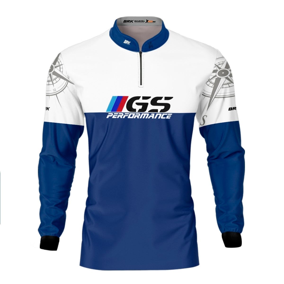 Kit Casal Camisas UV50 GS BMW Performance Azul com Proteção UV50