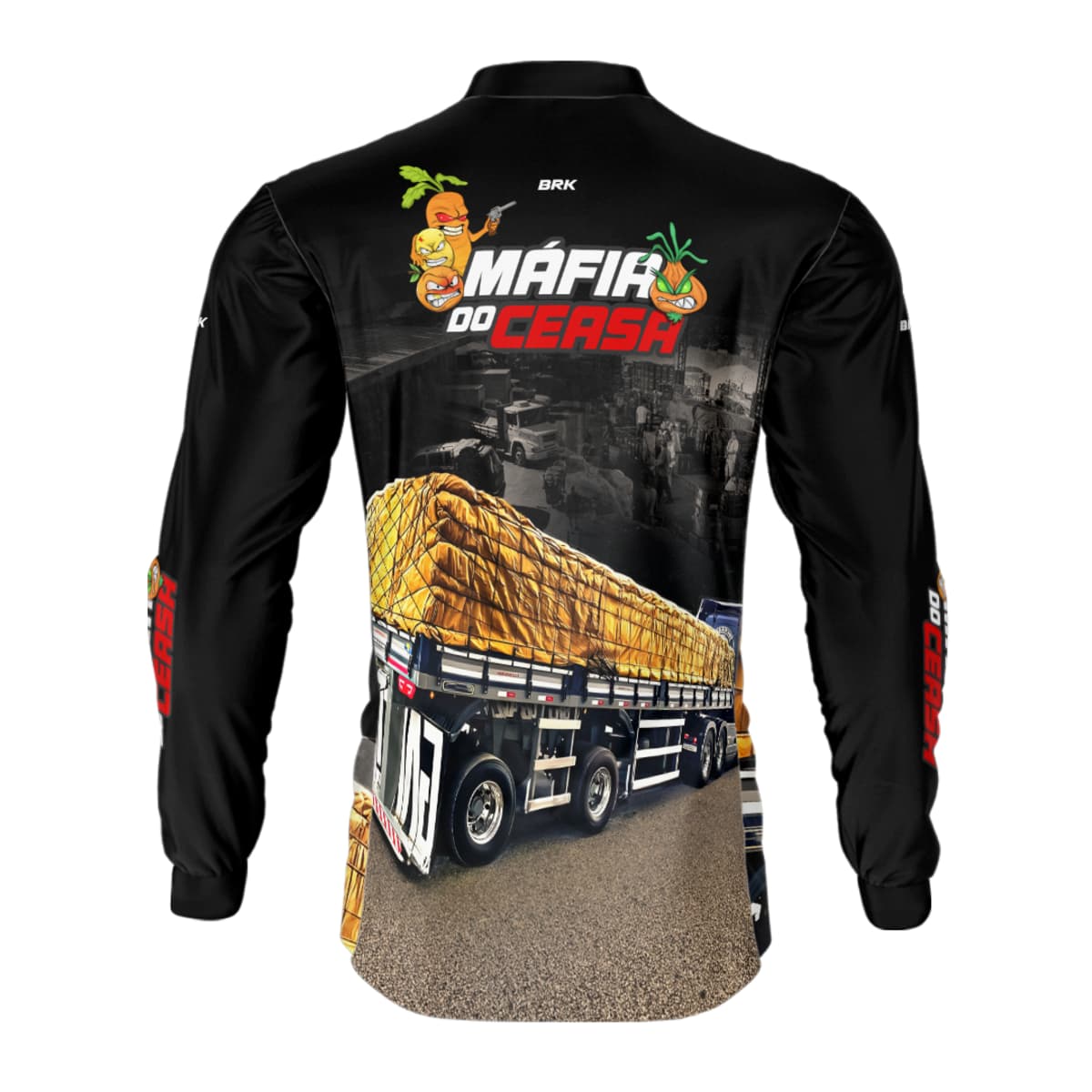 Camisa de Caminhão Brk Máfia do Ceasa com UV50+