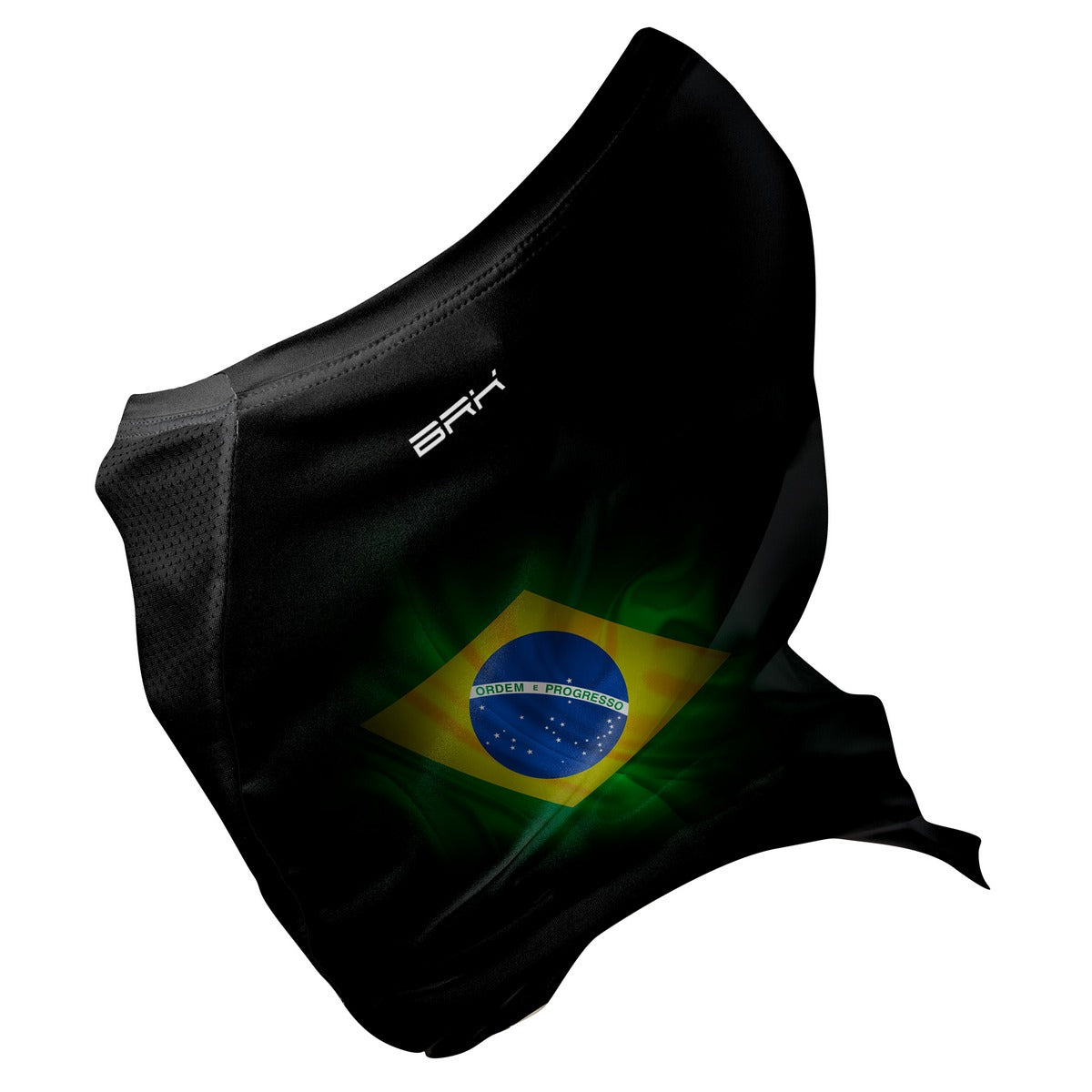 Bandana Black Mask Brk Brasil Neon Preta com Proteção UV50+