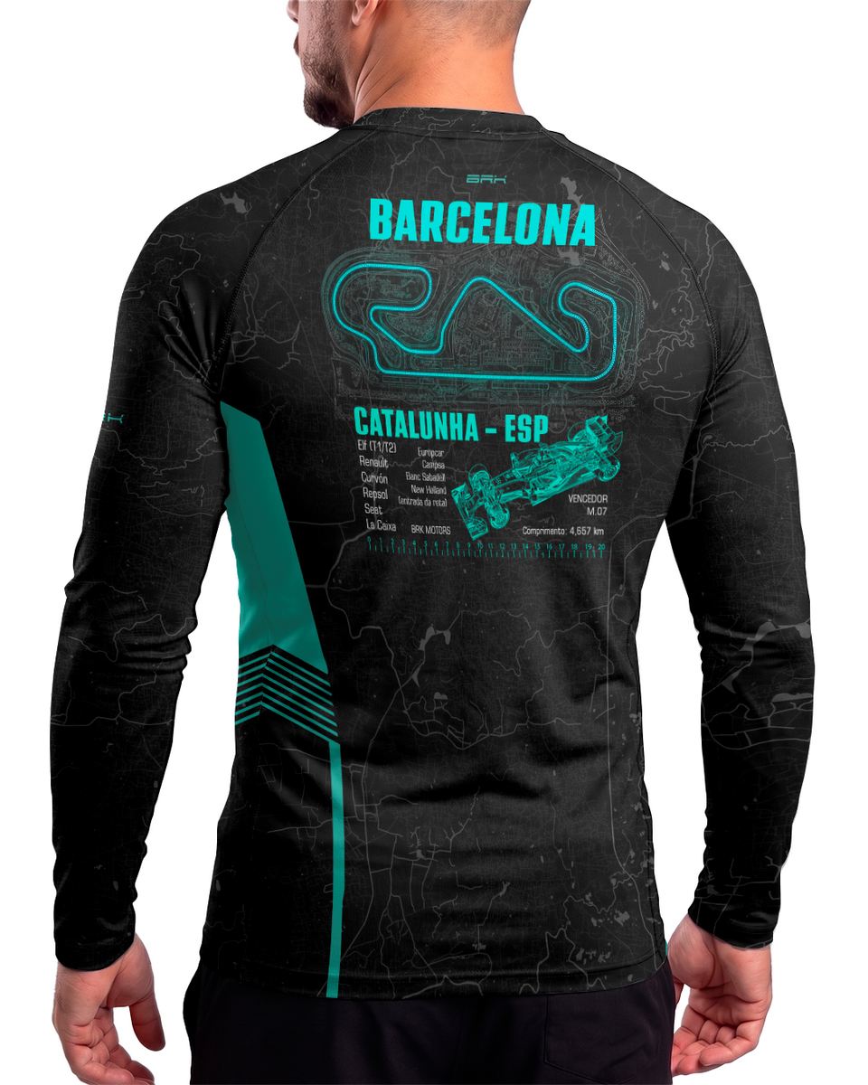 Camisa Segunda Pele Brk Fórmula 1 Barcelona com UV50+