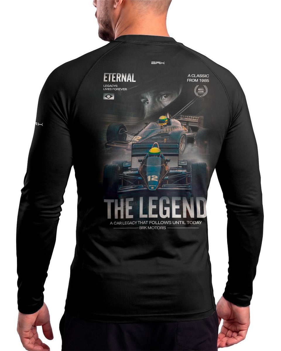 Camisa Segunda Pele Brk 97 Senna a Lenda com UV50+
