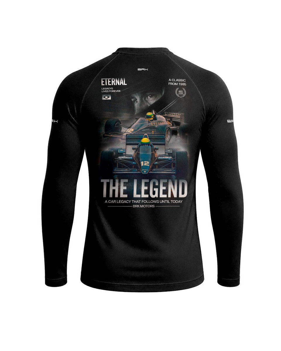 Camisa Segunda Pele Brk 97 Senna a Lenda com UV50+