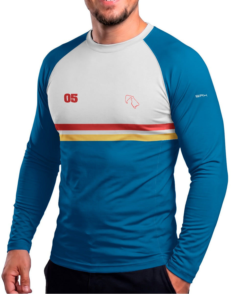 Camisa Segunda Pele Brk Fórmula 1 FW14B Silverstone com UV50+