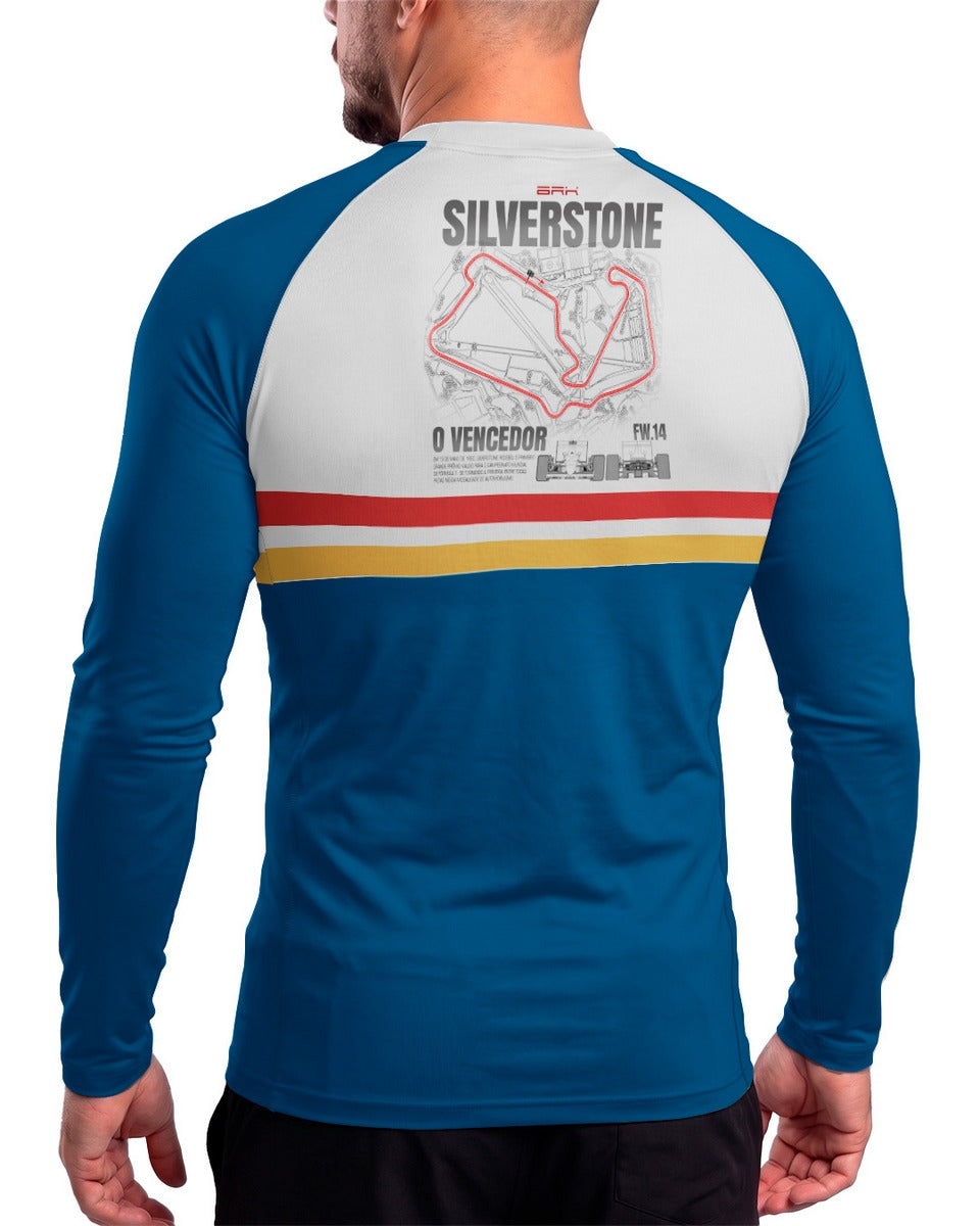 Camisa Segunda Pele Brk Fórmula 1 FW14B Silverstone com UV50+