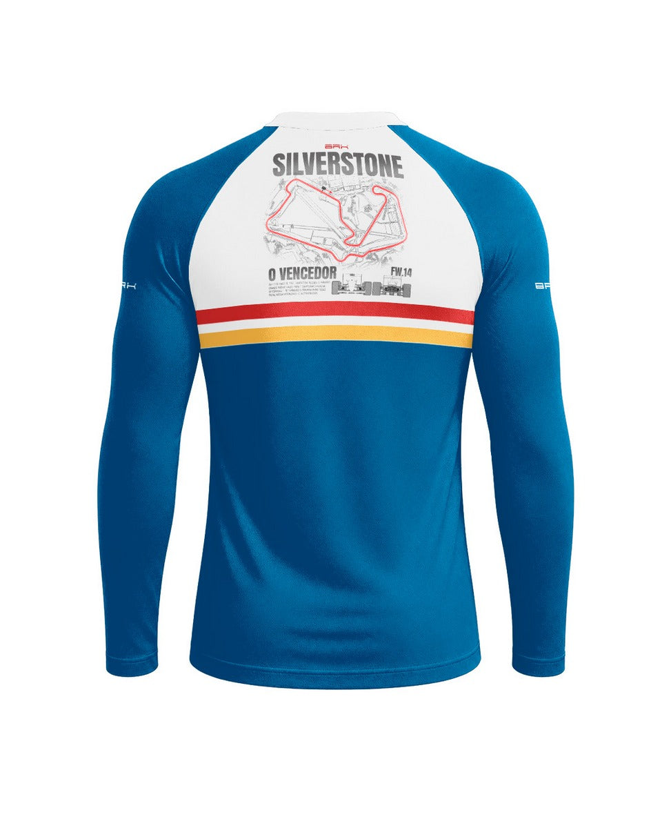 Camisa Segunda Pele Brk Fórmula 1 FW14B Silverstone com UV50+