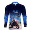 Camisa de Motociclismo Brk Azul GS R1300 com Proteção UV50+