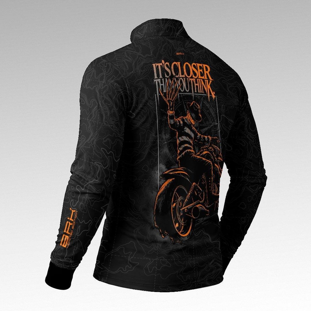 Camisa Halloween It’s Closer Black and Orange com Proteção UV50+