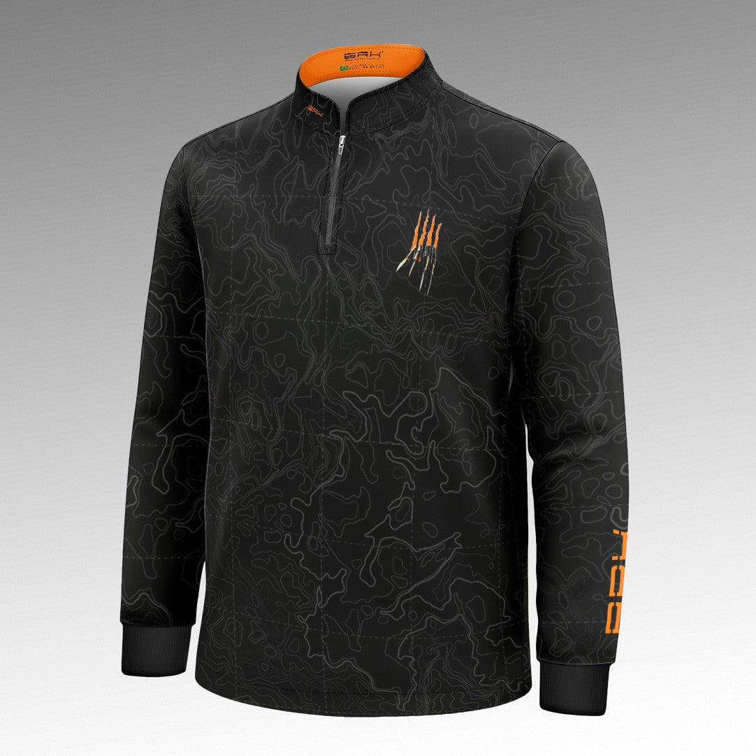Camisa Halloween Infantil It’s Closer Black and Orange com Proteção UV50+