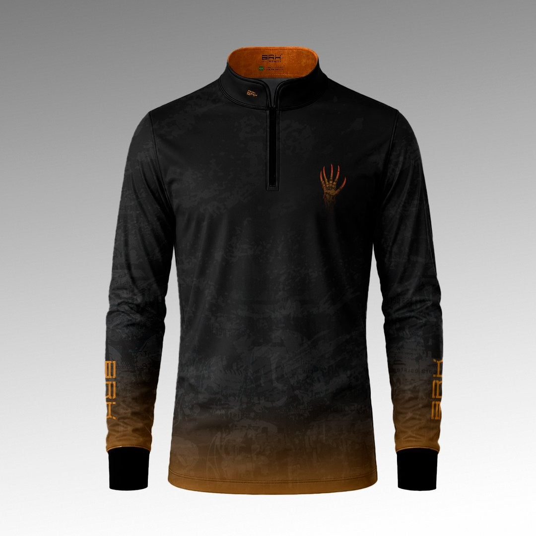 Camisa Halloween Ride Or Die Black and Orange com Proteção UV50+