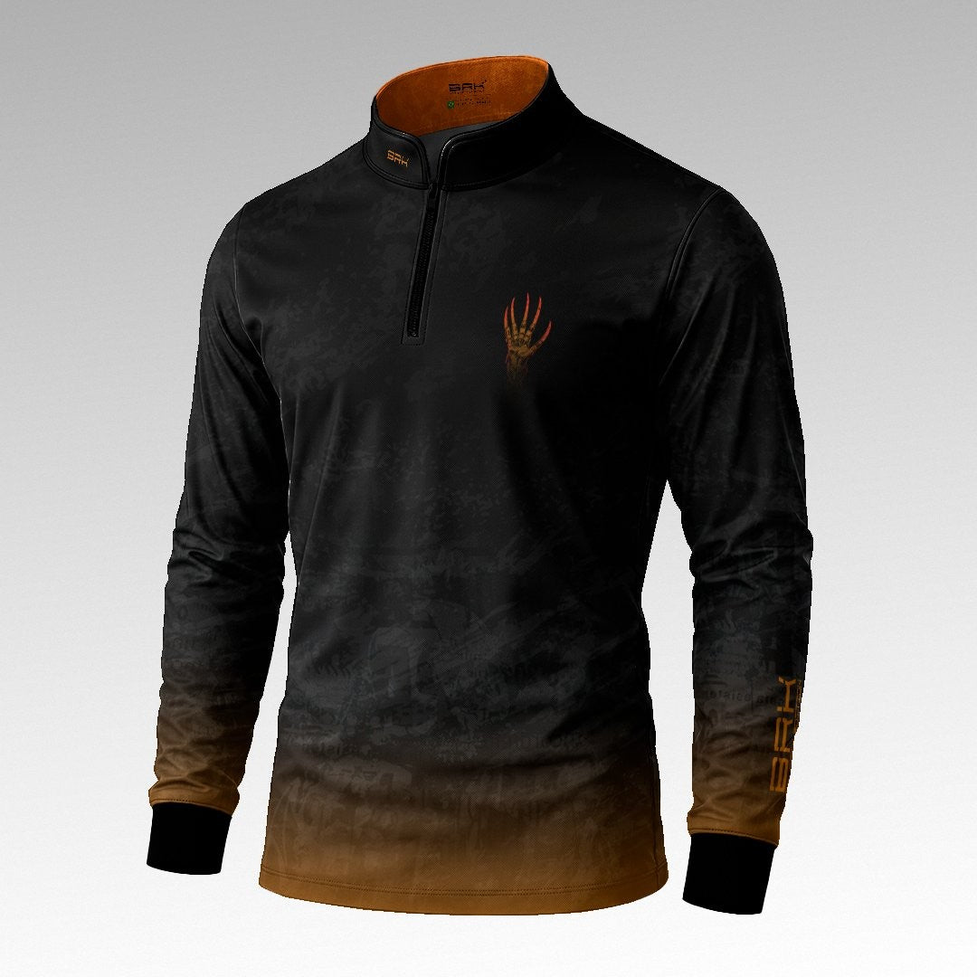 Camisa Halloween Ride Or Die Black and Orange com Proteção UV50+