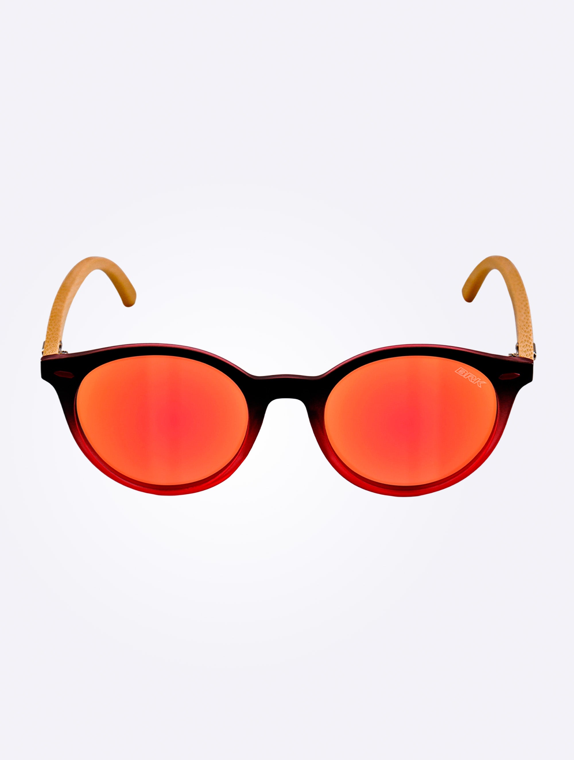 Óculos de Sol BRK Arredondado com Lente Polarizada Vermelha