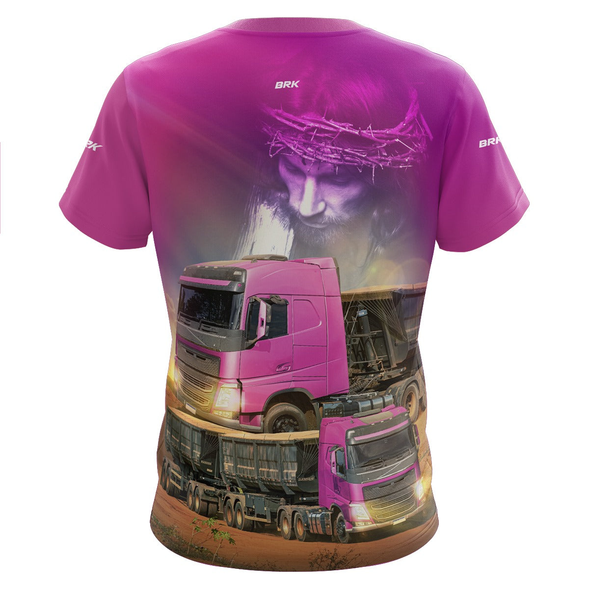 Camiseta de Caminhão BRK Caminhão de Rodagem Feminina com UV50+