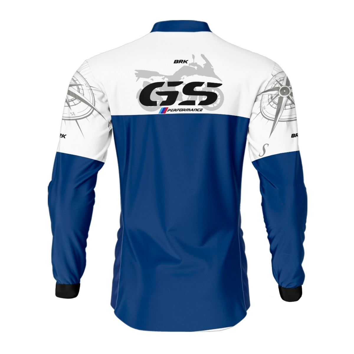 Kit Casal Camisas UV50 GS BMW Performance Azul com Proteção UV50