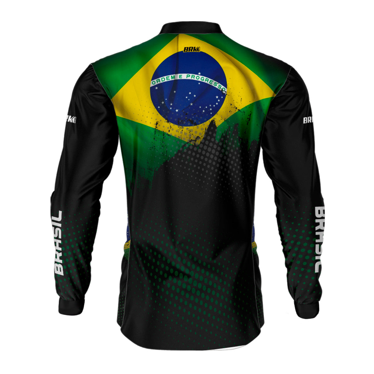 Kit Camisas UV50 Casal Bandeira do Brasil