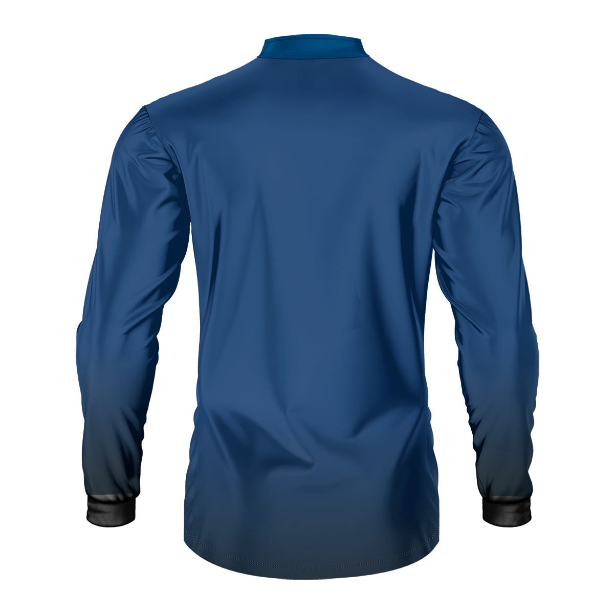 Camisa Motociclismo Brk Unissex Basic Azul Naval com Proteção Solar UV50+