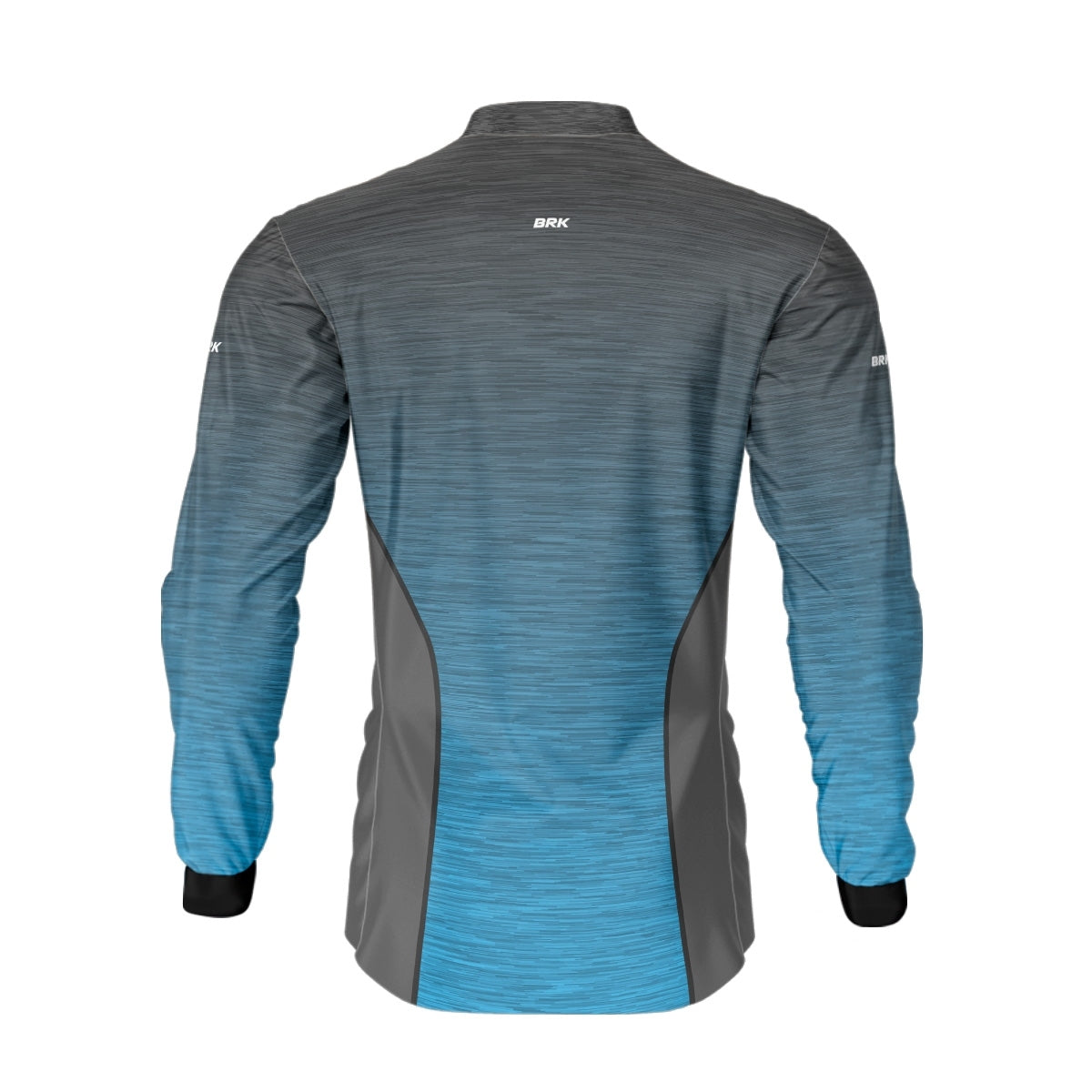 Camisa de Motociclismo Brk Mescla Cinza e Azul com Proteção Solar UV50+